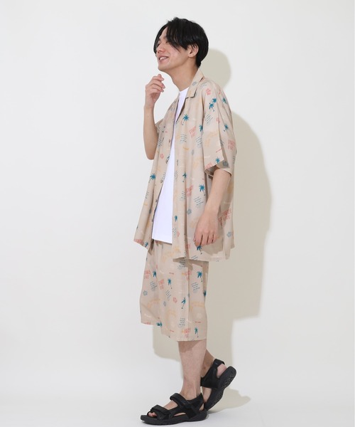 BABYDOLL(ベビードール)の「親子お揃い アロハ柄 ハーフパンツ 9543A (トップス別売り)(その他パンツ・レディース・ブラック/サンドベージュ・M/S/XL/L)」の10枚目の写真