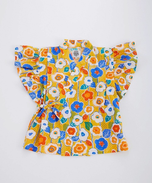 Ocean&Ground(オーシャン&グラウンド)の「【浴衣】GIRL’Sフリルスリーブ甚平スーツ(90~140cm)(浴衣・キッズ・レッド/イエロー・140/130/120/110/100/90)」の12枚目の写真