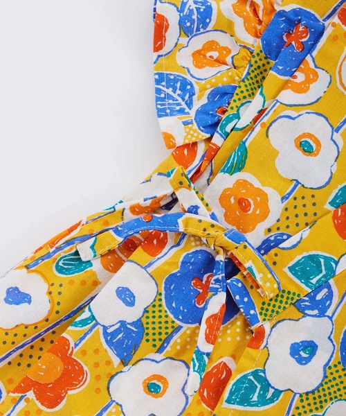 Ocean&Ground(オーシャン&グラウンド)の「【浴衣】GIRL’Sフリルスリーブ甚平スーツ(90~140cm)(浴衣・キッズ・レッド/イエロー・140/130/120/110/100/90)」の11枚目の写真