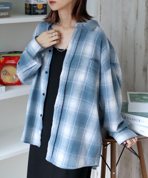 セール】【GERRY/ジェリー】ワンポイントロゴ ロングスリーブ チェック