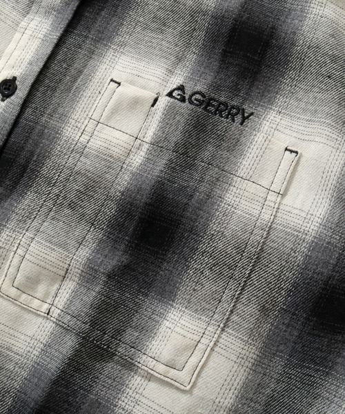 GERRY（ジェリー）の「【GERRY/ジェリー】ワンポイントロゴ ロングスリーブ チェックネルシャツ（シャツ/ブラウス・メンズ・ブラウン/ホワイト/ブラック/マルチ/サックスブルー/ブルー/ダークグリーン/ベージュ・LL/L/M）」の20枚目の写真