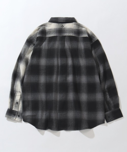 GERRY（ジェリー）の「【GERRY/ジェリー】ワンポイントロゴ ロングスリーブ チェックネルシャツ（シャツ/ブラウス・メンズ・ブラウン/ホワイト/ブラック/マルチ/サックスブルー/ブルー/ダークグリーン/ベージュ・LL/L/M）」の18枚目の写真