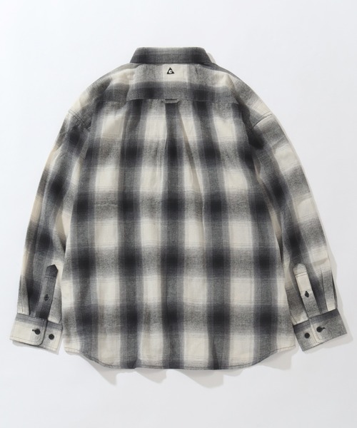 GERRY（ジェリー）の「【GERRY/ジェリー】ワンポイントロゴ ロングスリーブ チェックネルシャツ（シャツ/ブラウス・メンズ・ブラウン/ホワイト/ブラック/マルチ/サックスブルー/ブルー/ダークグリーン/ベージュ・LL/L/M）」の15枚目の写真