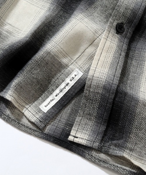 GERRY（ジェリー）の「【GERRY/ジェリー】ワンポイントロゴ ロングスリーブ チェックネルシャツ（シャツ/ブラウス・メンズ・ブラウン/ホワイト/ブラック/マルチ/サックスブルー/ブルー/ダークグリーン/ベージュ・LL/L/M）」の22枚目の写真