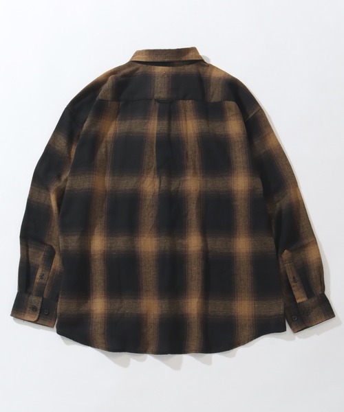 GERRY（ジェリー）の「【GERRY/ジェリー】ワンポイントロゴ ロングスリーブ チェックネルシャツ（シャツ/ブラウス・メンズ・ブラウン/ホワイト/ブラック/マルチ/サックスブルー/ブルー/ダークグリーン/ベージュ・LL/L/M）」の17枚目の写真