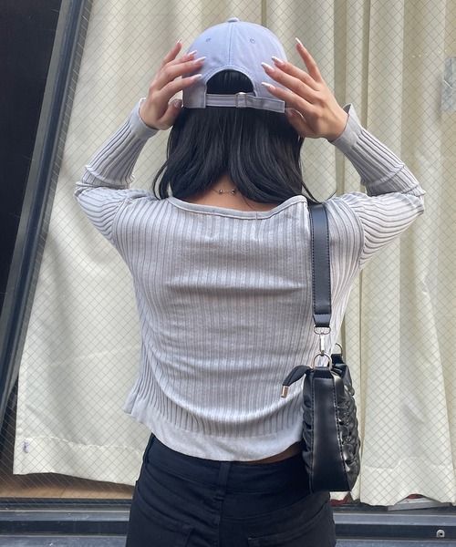 ROGER AND RAW（ロジャーアンドロウ）の「リボンカーディガン（カーディガン/ボレロ・レディース・ホワイト/ブラック/ピンク/グレー・FREE）」の12枚目の写真