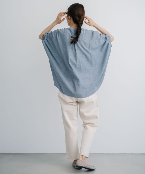 refinedworks(リファインドワークス)の「【refinedworks】 清涼感たっぷりなストライプシャツブラウス!(シャツ/ブラウス・レディース・グレー/ライトブルー/ホワイト・FREE)」の17枚目の写真