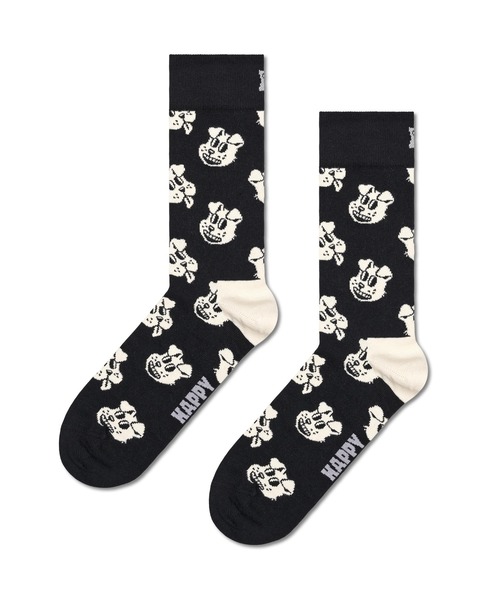 Happy Socks(ハッピーソックス)の「■Happy Socks■ animal sock(ソックス/靴下・メンズ・オレンジ/ブラック/ライトブルー/オフホワイト・MEDIUM/SMALL)」の2枚目の写真