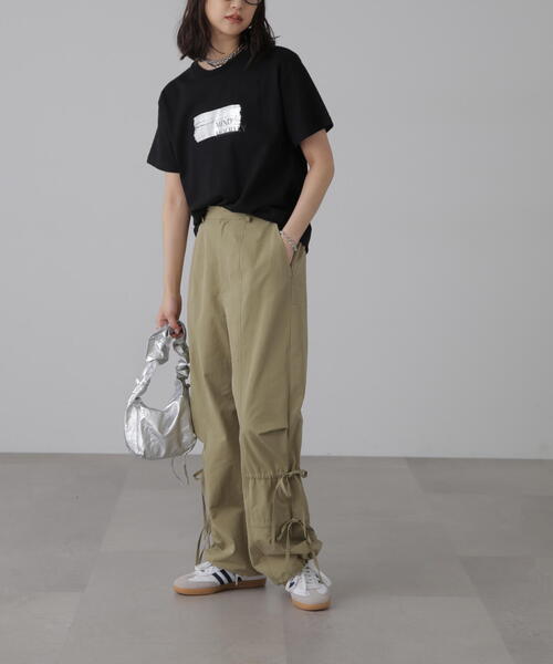 FREE'S MART（フリーズマート）の「箔プリントＴシャツ（Tシャツ/カットソー・レディース・ホワイト/ブラック/ホワイト系その他・FREE）」の9枚目の写真