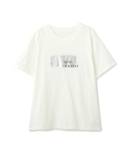FREE'S MART（フリーズマート）の「箔プリントＴシャツ（Tシャツ/カットソー・レディース・ホワイト/ブラック/ホワイト系その他・FREE）」の18枚目の写真