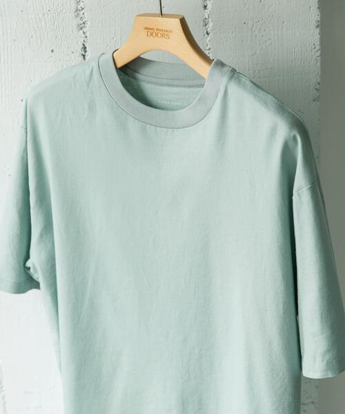 URBAN RESEARCH DOORS（アーバンリサーチドアーズ）の「ストレッチリネンTシャツ（Tシャツ/カットソー・メンズ・モカ/ミント/グレー系その他/ブラック・MEDIUM/LARGE/X-LARGE）」の4枚目の写真