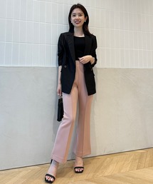 ピンタックスティックパンツ