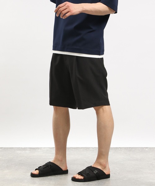 GLOBAL WORK Smile Seed Store（グローバルワーク スマイルシードストア）の「リネンライクショートパンツ/987305（その他パンツ・メンズ・ダークネイビー/ダークブラウン/ブラック・SMALL/MEDIUM/LARGE/X-LARGE）」の2枚目の写真