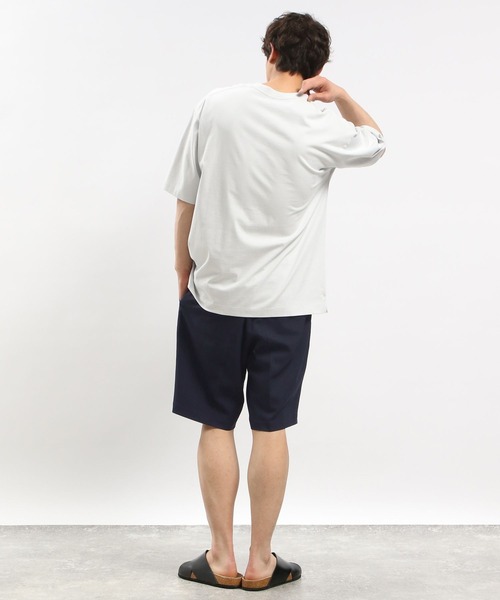 GLOBAL WORK Smile Seed Store（グローバルワーク スマイルシードストア）の「リネンライクショートパンツ/987305（その他パンツ・メンズ・ダークネイビー/ダークブラウン/ブラック・SMALL/MEDIUM/LARGE/X-LARGE）」の14枚目の写真