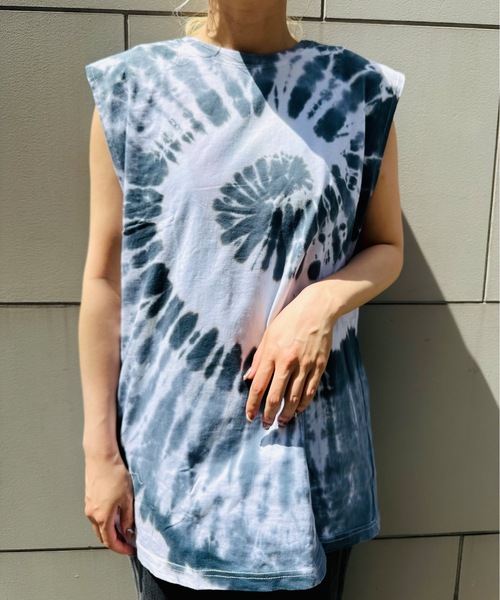 IO（イオ）（イオ）の「チャイハネ / ダイイズＭ－タンク / TXX-4644（Tシャツ/カットソー・レディース・ピンク/ブラック/ブルー・FREE）」の2枚目の写真