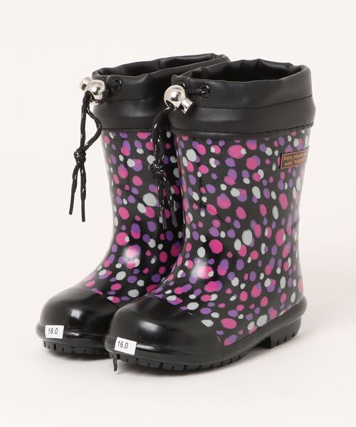 Parade（パレード）の「フード付きレインブーツ　サミー6831（レインシューズ・キッズ・ネイビー/ブラック・19.0cm/15.0cm/21.0cm/18.0cm/17.0cm/16.0cm/24.0cm/22.0cm/20.0cm）」の2枚目の写真