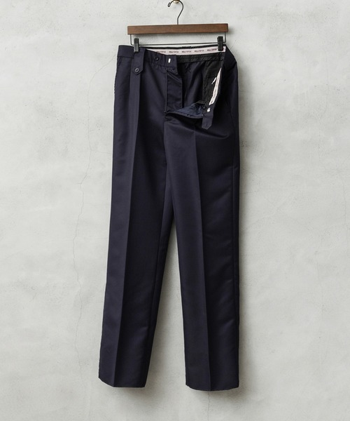 MILITARY（ミリタリー）の「実物 新品 デッドストック フランス軍 T/Rツイル ユーティリティ ツータック トラウザーズ（チノパンツ・メンズ・ネイビー・3/2/1/100）」の13枚目の写真