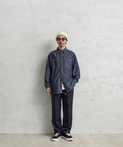 MILITARY（ミリタリー）の「実物 新品 デッドストック フランス軍 T/Rツイル ユーティリティ ツータック トラウザーズ（チノパンツ・メンズ・ネイビー・3/2/1/100）」の7枚目の写真