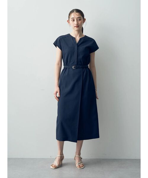 YECCA VECCA（イェッカヴェッカ）の「ポケットデザインワンピース（ワンピース・レディース・グレイッシュベージュ/グリーン/ネイビー・FREE）」の19枚目の写真