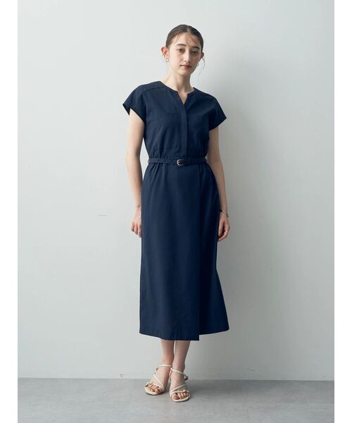 YECCA VECCA（イェッカヴェッカ）の「ポケットデザインワンピース（ワンピース・レディース・グレイッシュベージュ/グリーン/ネイビー・FREE）」の20枚目の写真