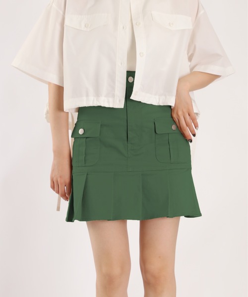 【セール】フラップサイドポケットミニスカート（スカート）｜1chaku.（イッチャク） 6,896円
