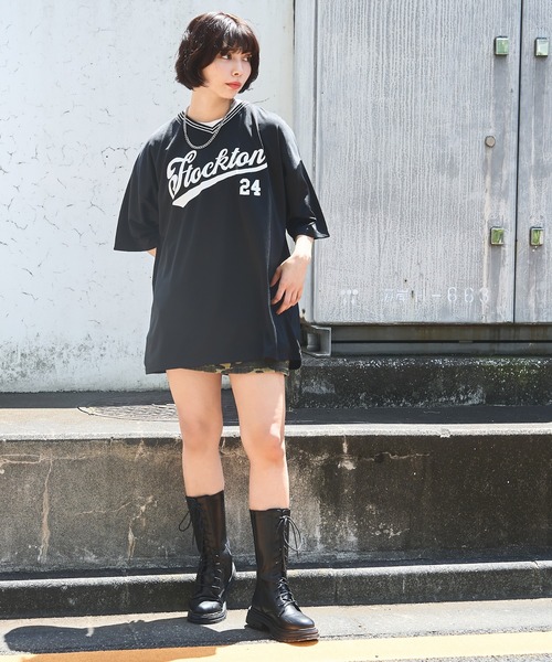 WEGO（ウィゴー）の「WEGO/アクセ付きラインリブメッシュプルオーバー（Tシャツ/カットソー・メンズ・ホワイト/ネイビー/ダークグリーン/ブラック・MEDIUM/LARGE）」の11枚目の写真