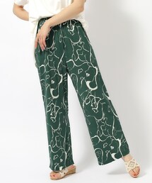 プリントイージーパンツ