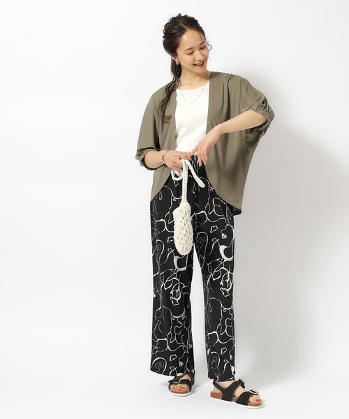 SHOO・LA・RUE（シューラルー）の「プリントイージーパンツ（その他パンツ・レディース・ブラック系/モスグリーン系/ブラック系6/ブルー系その他7・02/03/04）」の7枚目の写真