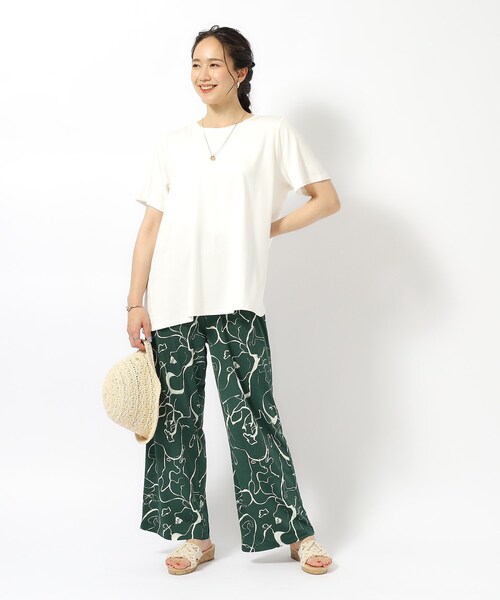 SHOO・LA・RUE（シューラルー）の「プリントイージーパンツ（その他パンツ・レディース・ブラック系/モスグリーン系/ブラック系6/ブルー系その他7・02/03/04）」の12枚目の写真