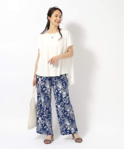 SHOO・LA・RUE（シューラルー）の「プリントイージーパンツ（その他パンツ・レディース・ブラック系/モスグリーン系/ブラック系6/ブルー系その他7・02/03/04）」の20枚目の写真