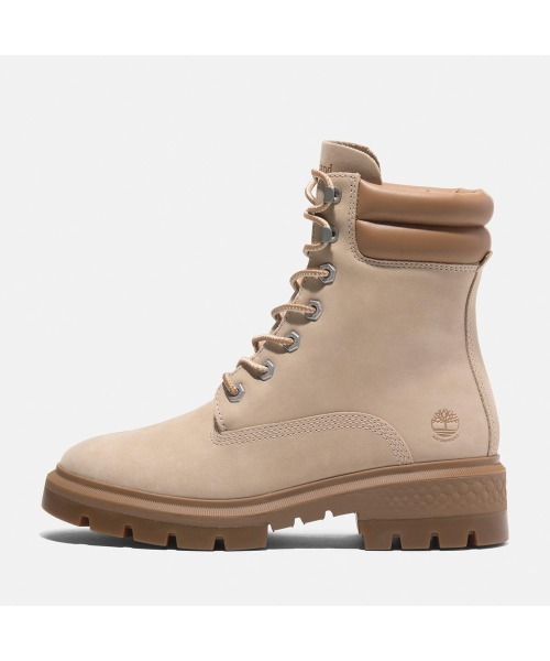 Timberland ベージュ ブーツ替え紐付き セール】レディース コルチナ バレー ミッド レースアップ ウォーター