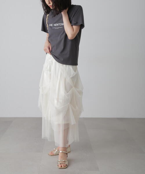 FREE'S MART（フリーズマート）の「◆シンプルロゴプリントTシャツ（Tシャツ/カットソー・レディース・ブラック/イエロー/ホワイト・FREE）」の9枚目の写真