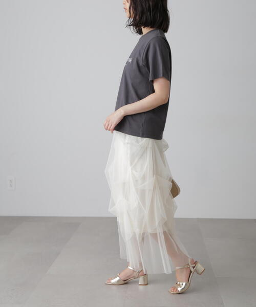 FREE'S MART（フリーズマート）の「◆シンプルロゴプリントTシャツ（Tシャツ/カットソー・レディース・ブラック/イエロー/ホワイト・FREE）」の10枚目の写真