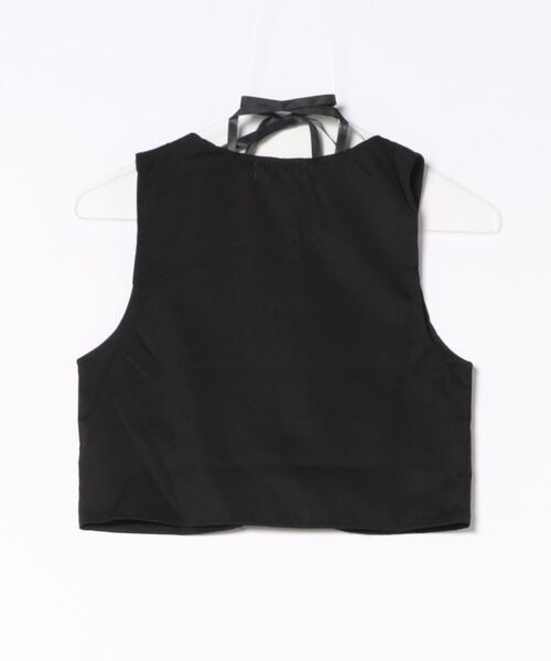 urge:(アージコロン )の「【URGE:】ショート丈 リボン ベスト(ベスト・レディース・ブラック・SMALL/X-LARGE/LARGE/MEDIUM)」の5枚目の写真