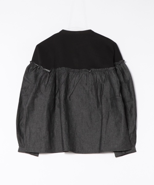 Arnold Palmer（アーノルドパーマー）の「フリル ヨークドッキング プルオーバー（シャツ/ブラウス・レディース・ブラック/アイボリー/ネイビー・L/M/S）」の20枚目の写真