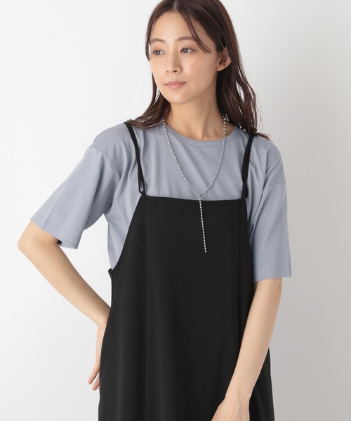 トップス mee. セール】汗染み軽減クロップドT半袖/133561（Tシャツ/カットソー
