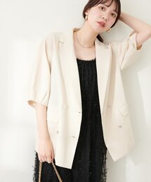 natural couture | 綿麻コクーンスリーブジャケット(その他アウター)