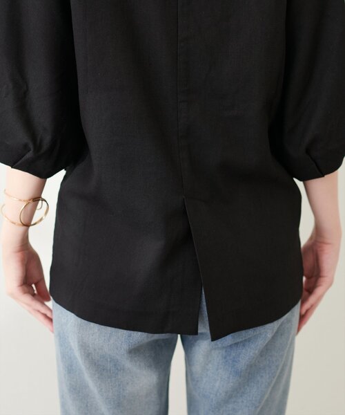 natural couture（ナチュラルクチュール）の「綿麻コクーンスリーブジャケット（その他アウター・レディース・ライトベージュ/ブラック/モカ・FREE）」の22枚目の写真