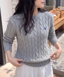 SETUP7（セットアップセブン）の「【U.S. POLO ASSN.】25AW新色追加　ロイヤルバルキーケーブルニット　メンズ、ウィメンズで着れるサイズ展開！（ニット/セーター）」