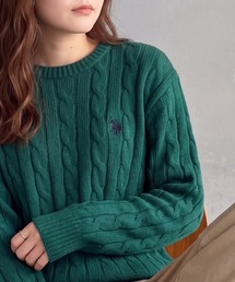 SETUP7（セットアップセブン）の「【U.S. POLO ASSN.】25AW新色追加　ロイヤルバルキーケーブルニット　メンズ、ウィメンズで着れるサイズ展開！（ニット/セーター）」
