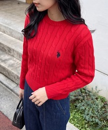 SETUP7（セットアップセブン）の「【U.S. POLO ASSN.】25AW新色追加　ロイヤルバルキーケーブルニット　メンズ、ウィメンズで着れるサイズ展開！（ニット/セーター）」