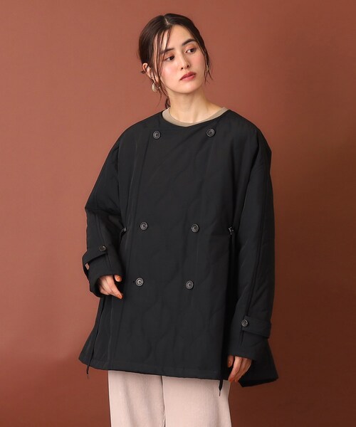 DRESSTERIOR(ドレステリア)の「◆VACHEMENT(ヴァシュモン)リサイクル60/40クロスキルティングコート(その他アウター・レディース・ブラック・00)」の7枚目の写真