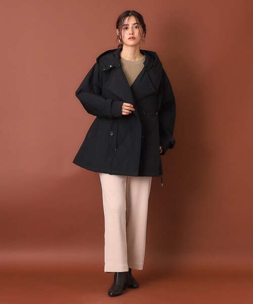 DRESSTERIOR(ドレステリア)の「◆VACHEMENT(ヴァシュモン)リサイクル60/40クロスキルティングコート(その他アウター・レディース・ブラック・00)」の8枚目の写真