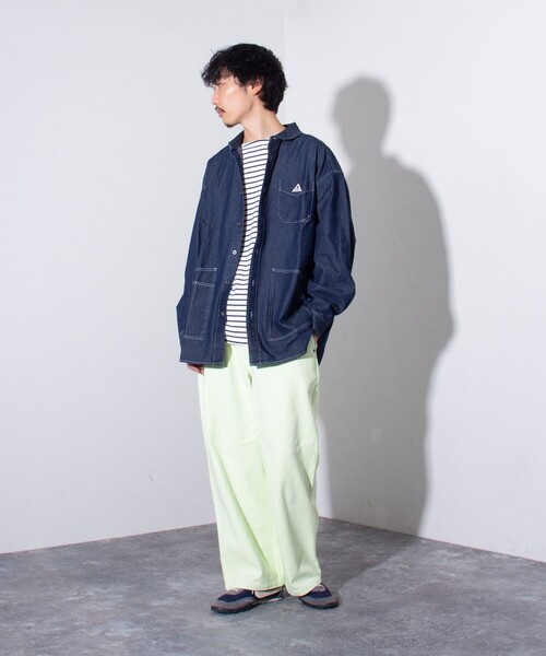 GEVACO(ゲバコ)の「【GEVACO/ゲバコ】デニムショールカラーワークシャツ カバーオール(シャツ/ブラウス・メンズ・インディゴブルー/ブルー・S/M/L)」の20枚目の写真