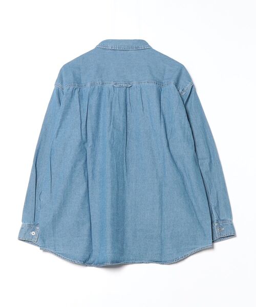 GEVACO(ゲバコ)の「【GEVACO/ゲバコ】デニムショールカラーワークシャツ カバーオール(シャツ/ブラウス・メンズ・インディゴブルー/ブルー・S/M/L)」の4枚目の写真