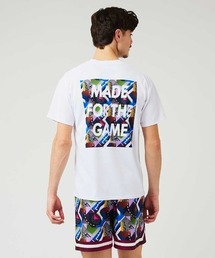 【SPALDING/スポルディング】Tシャツ ジオメトリック メイドフォーザゲーム/UVカット吸水速乾バックプリント半袖Tシャツ