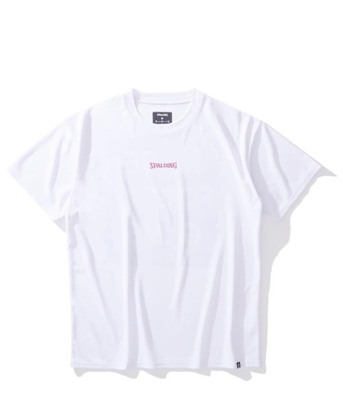 SPALDING(スポルディング)の「【SPALDING/スポルディング】Tシャツ ジオメトリック メイドフォーザゲーム/UVカット吸水速乾バックプリント半袖Tシャツ(Tシャツ/カットソー・メンズ・ホワイト/ブラック・MEDIUM/LARGE)」の6枚目の写真