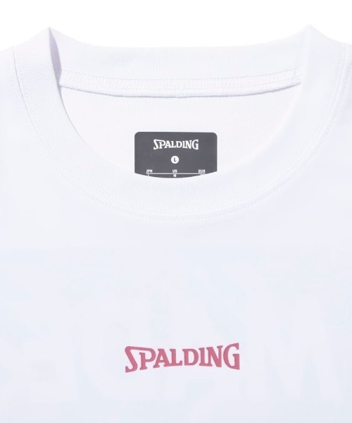 SPALDING(スポルディング)の「【SPALDING/スポルディング】Tシャツ ジオメトリック メイドフォーザゲーム/UVカット吸水速乾バックプリント半袖Tシャツ(Tシャツ/カットソー・メンズ・ホワイト/ブラック・MEDIUM/LARGE)」の7枚目の写真
