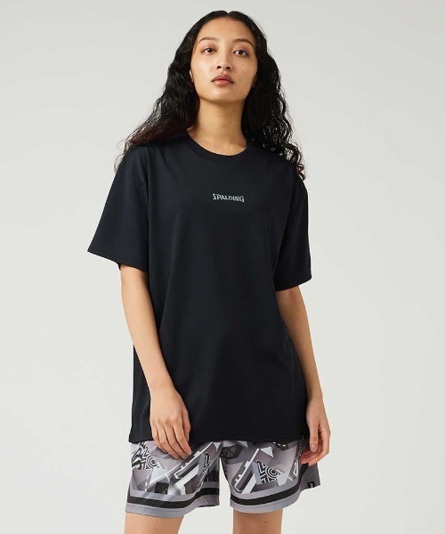 SPALDING(スポルディング)の「【SPALDING/スポルディング】Tシャツ ジオメトリック メイドフォーザゲーム/UVカット吸水速乾バックプリント半袖Tシャツ(Tシャツ/カットソー・メンズ・ホワイト/ブラック・MEDIUM/LARGE)」の11枚目の写真