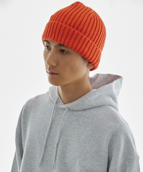 URBAN RESEARCH（アーバンリサーチ）の「LILYニットキャップ（ニットキャップ/ビーニー・メンズ・ダークブラウン/アイボリー/カーキ/ブラック/イエロー/オレンジ/パープル/ネイビー・FREE）」の10枚目の写真